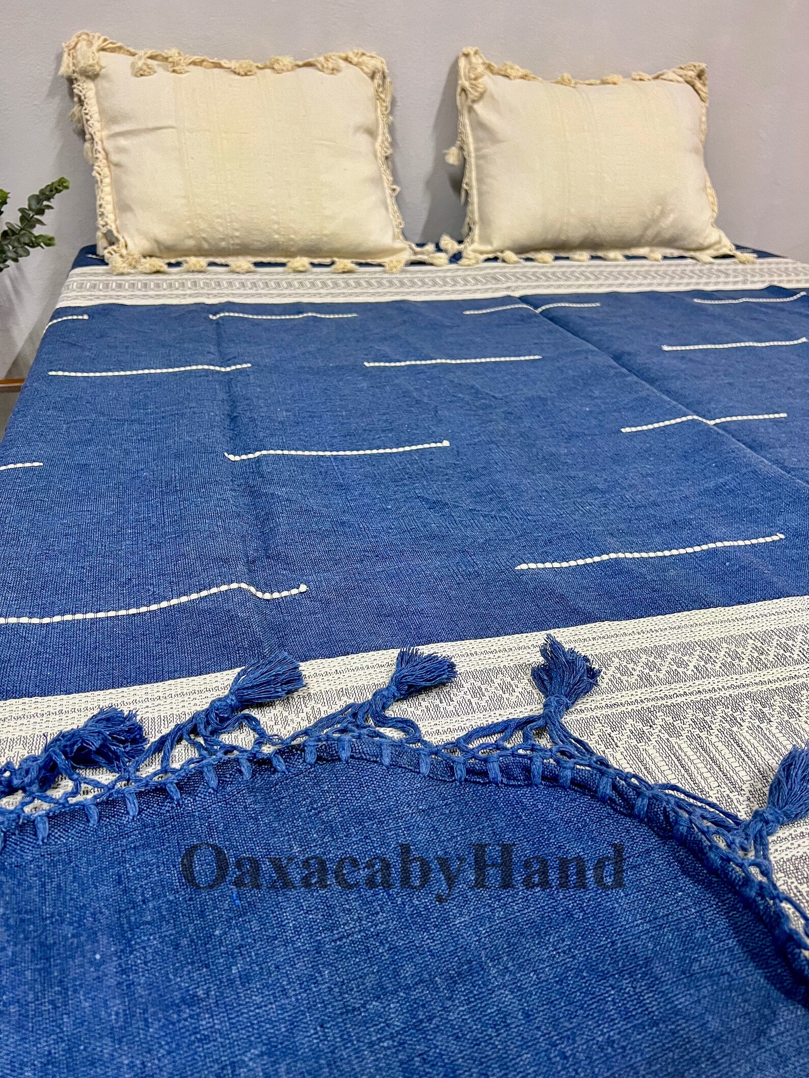 Oaxaca Bedspread Mexican Bedcover Handmade Bedspread Etsy