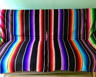 Helles mexikanisches Sarape - Mexikanische Decke - Verschiedene Farben - Mexikanischer Stoff - Yogadecke -