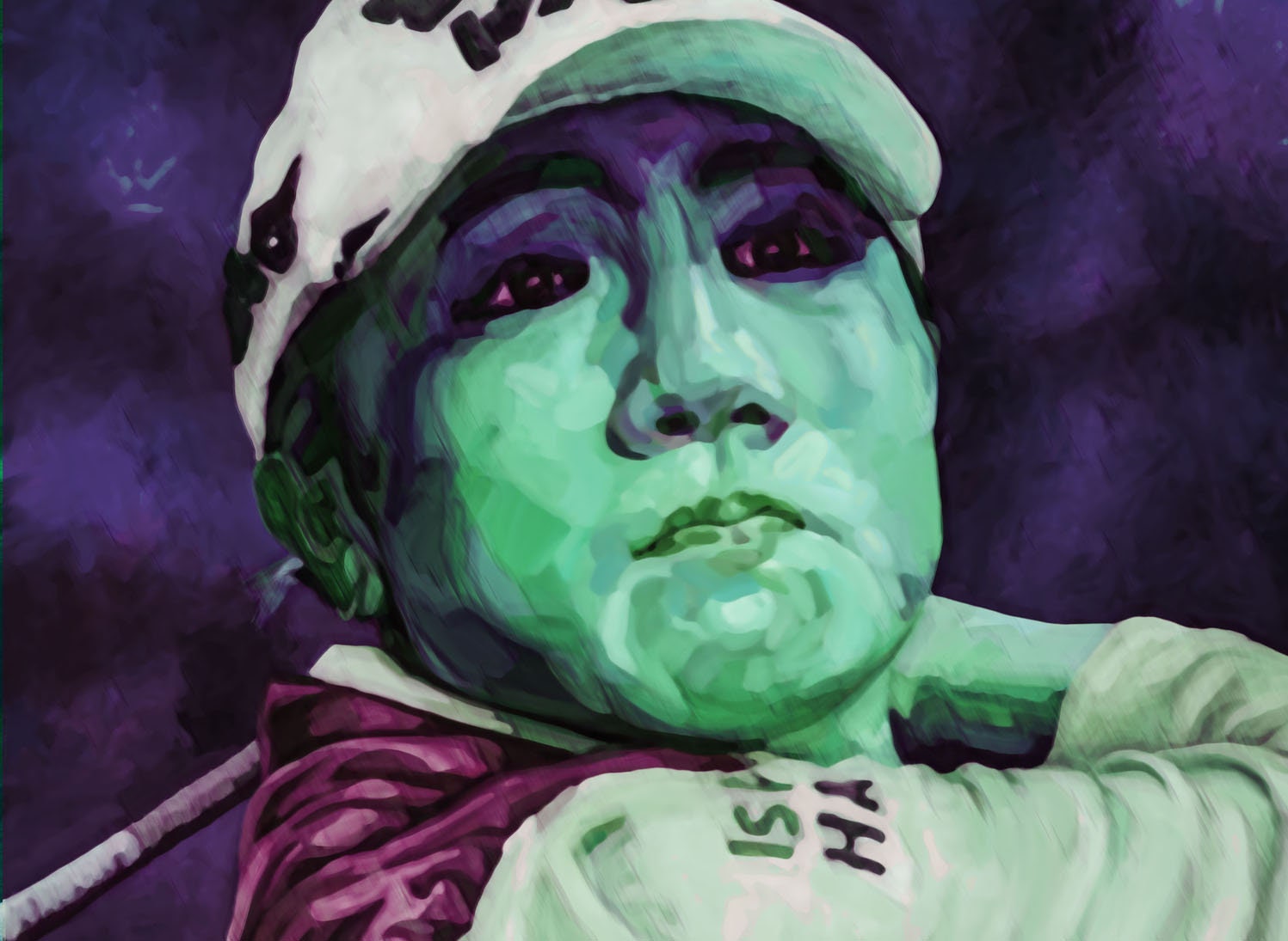 Prestablo - Portrait Épique La Championne de Golf Variation Tragique.