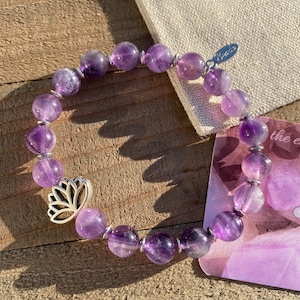 Lotus Flower Energy Beaded Bracelet