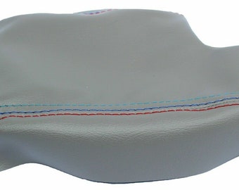 Black Faux Leather Armrest Console Lid Cover For 1992-1999 BMW E36 - Easy Install