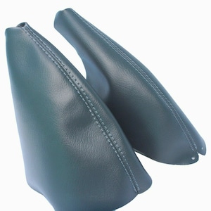 Fits 94-04 Ford Mustang Synthetic Leather Manual Shift & Emergency Brake Boot SET (Skin Only) - More Colors Available to Choose From