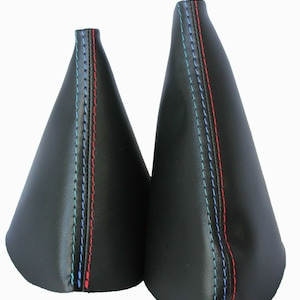 Fits 99-06 BMW E46 Synthetic Leather Automatic Shift Boot & E-Brake Boot SET (Skin Only) - More Colors Available to Choose From