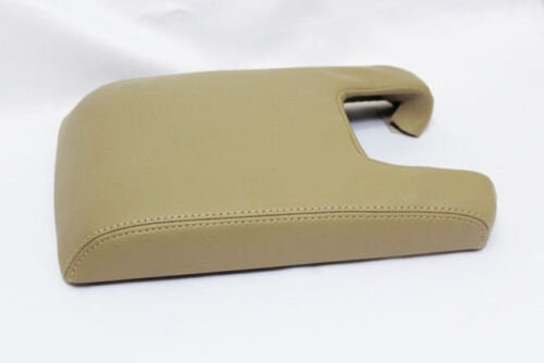 Real Leather Center Console Lid Armrest Cover For 2009-2014 Acura TL – Gray Stitching