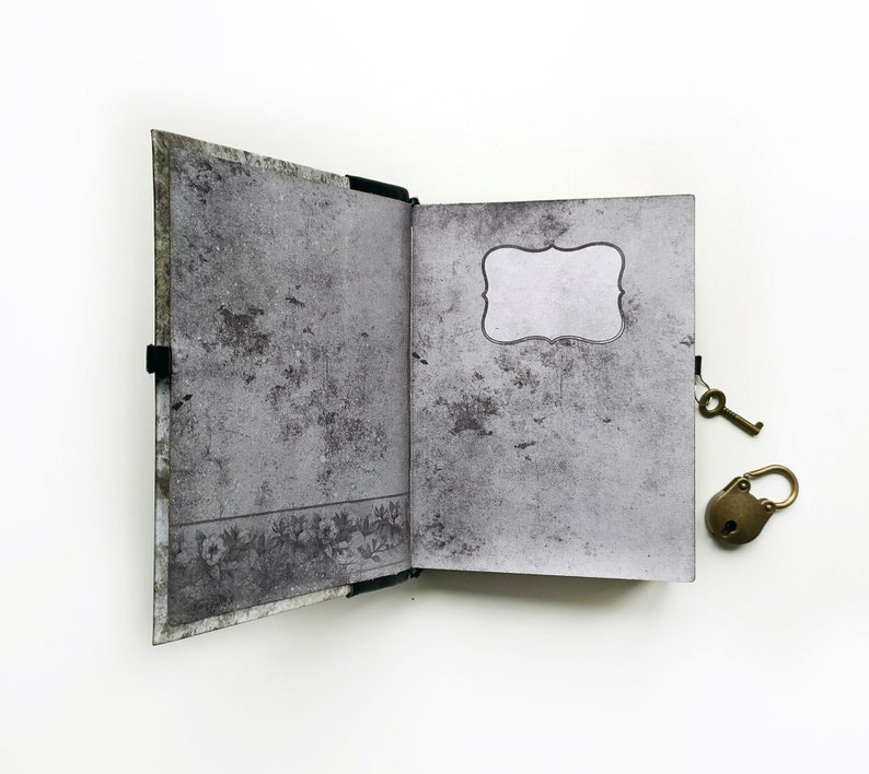 Gothic diary with lock Custom notebook Lined Journal Etsy