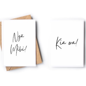 Dankbarkeit Karten Bundle - Māori Grußkarten - Sofort Download
