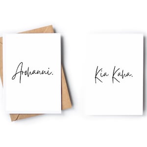 Lot de cartes d'encouragement - Cartes de voeux Maori - Téléchargement instantané