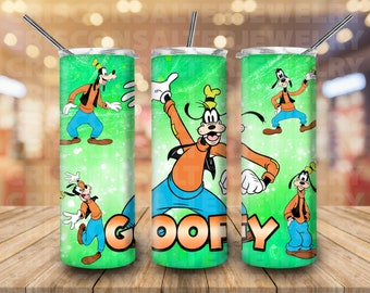 Ddisney Groofy Dog 20oz Skinny Tumbler Sublimation Groofy Seamless Cartoon Mickey Donald Pluto Groofy Tumbler Ddisney Gift For Groofy Lovers