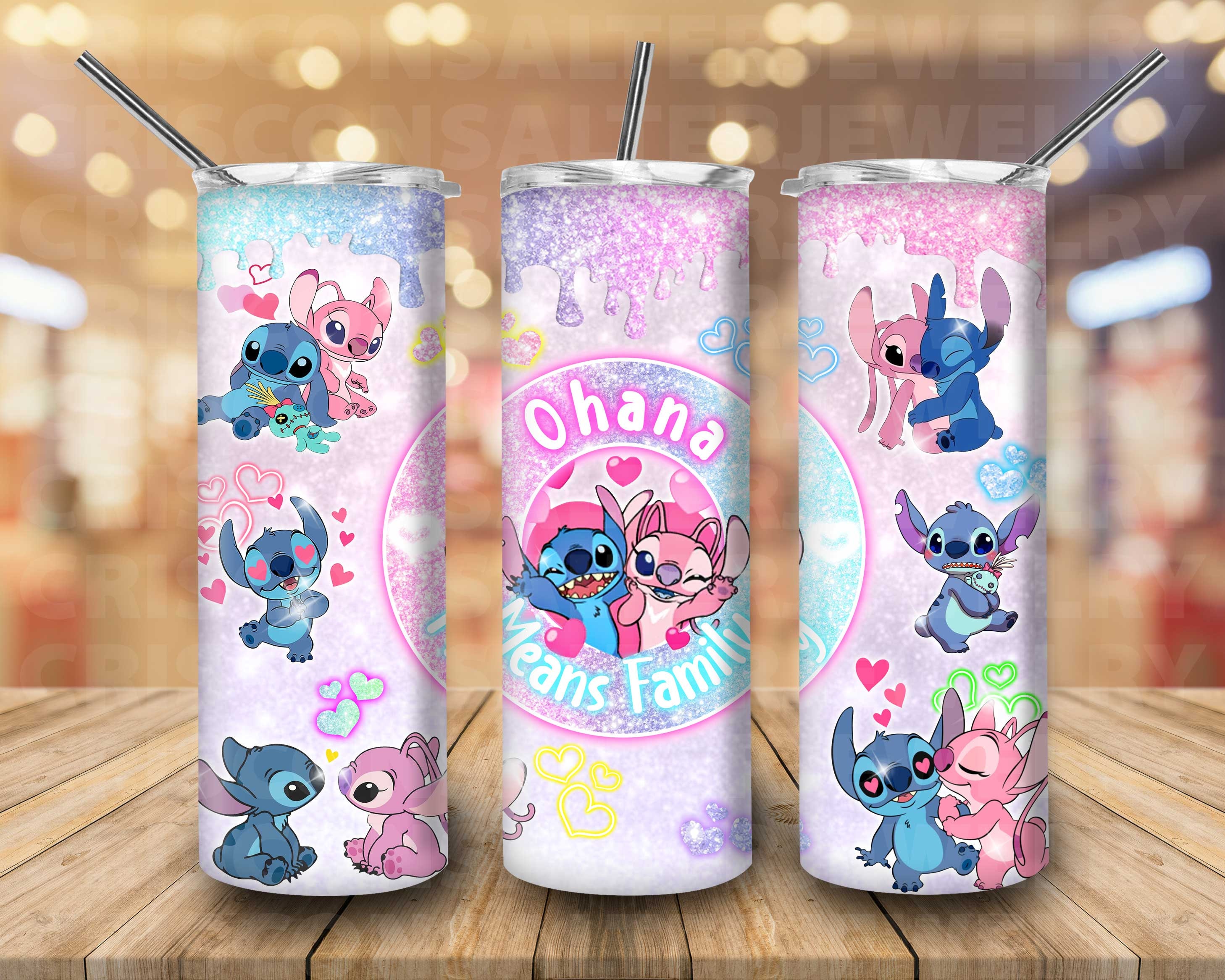 Disney Stitch and Angel Mug Cup Pair 300ml