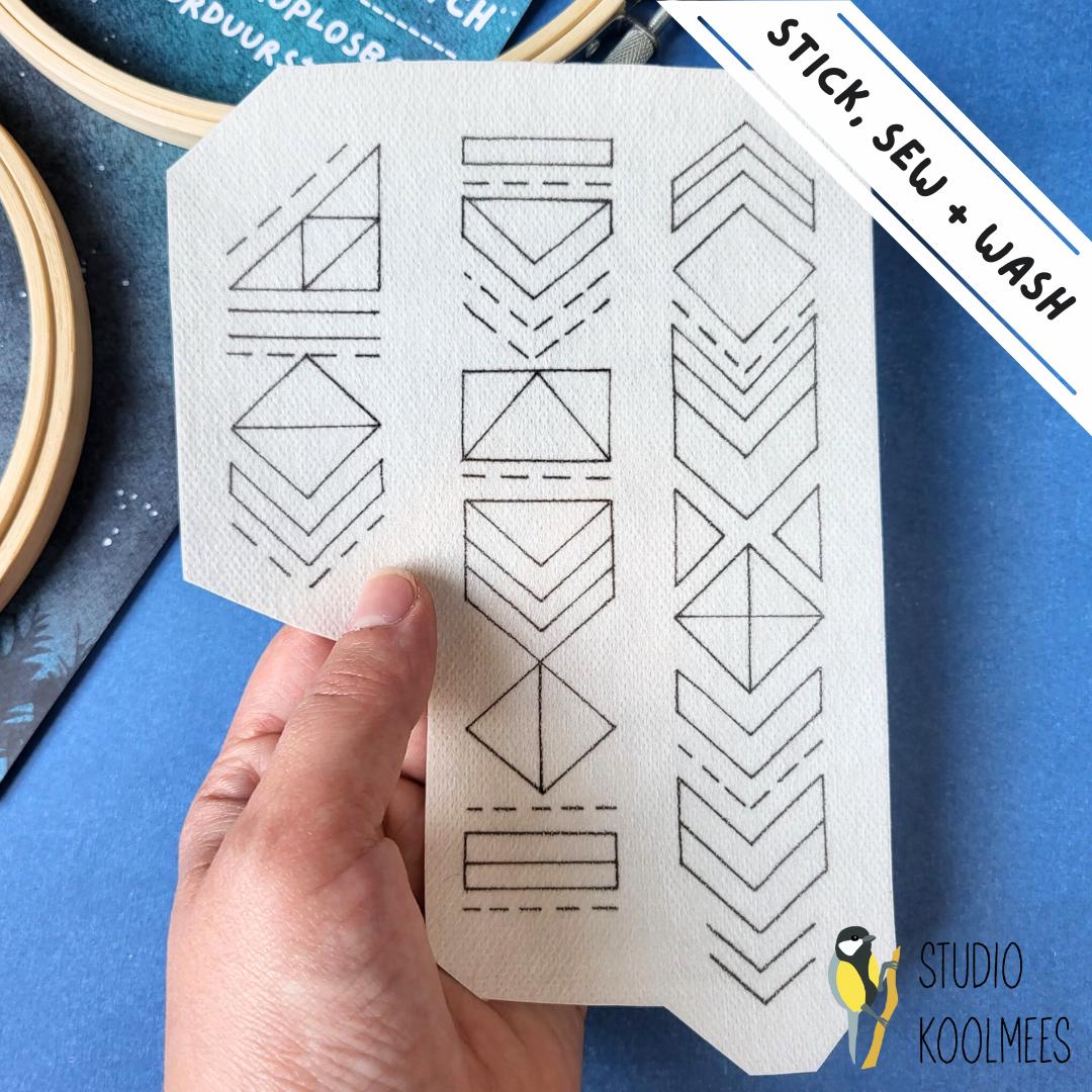 Embroid Effect Sticker Bohemian Embroidery Stickers | Sticky Fabri-solvy | Embroidery Patches ...