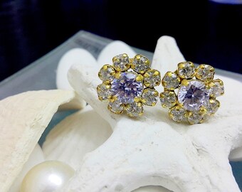 SALE! Lavander Earrings, Bridal Earrings, Dangle Purple Earrings, Swarovski Earrings, Wedding Earrings, Bridesmaids Jewelry
