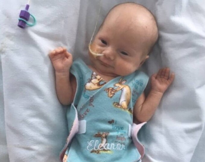 NICU Incubator Vest Micro Preemie Baby Girl Clothes Premature Top Smock