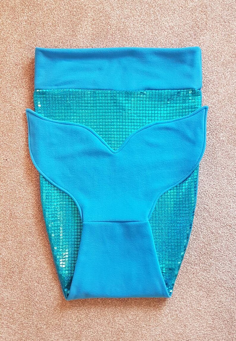 Personalised Mermaid Tail Blanket Turquoise Sparkle Sequins Etsy UK