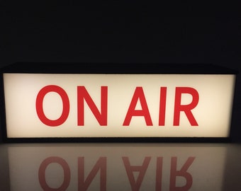 On Air Lightbox LED – Podcast Light Sign, Recording Studio Light, On Air Sign, Lighted Sign for Podcasters, Studio Decor