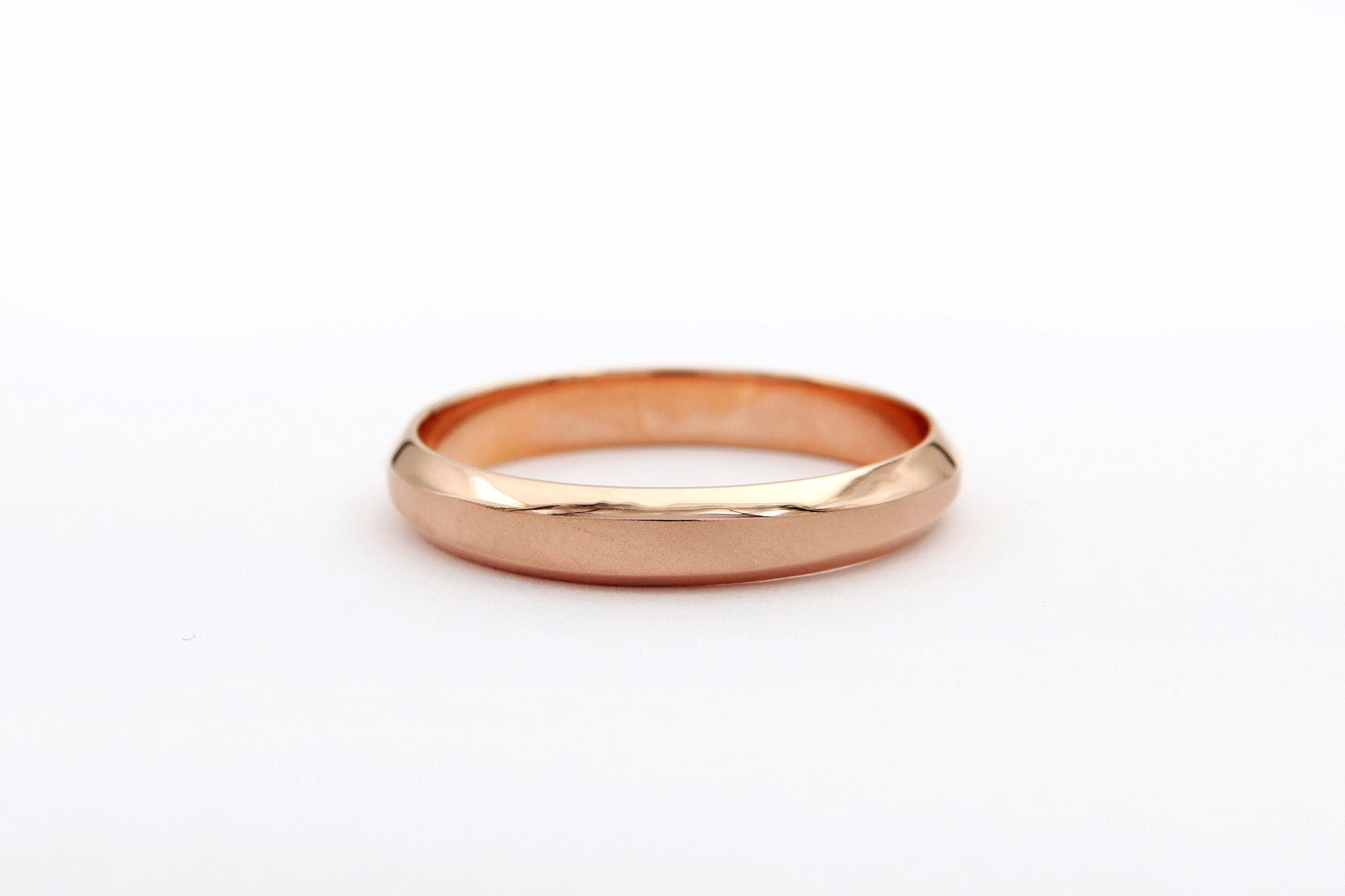 Thin Rose Gold Wedding Band Solid Gold Wedding Ring Fine Jewelry Thin Rose Gold Wedding Band Solid Gold Wedding Ring Fine Jewelry