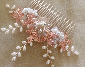 Elegant Handcrafted Glass Pearl Moonstone and Rose Quartz  display picture 3