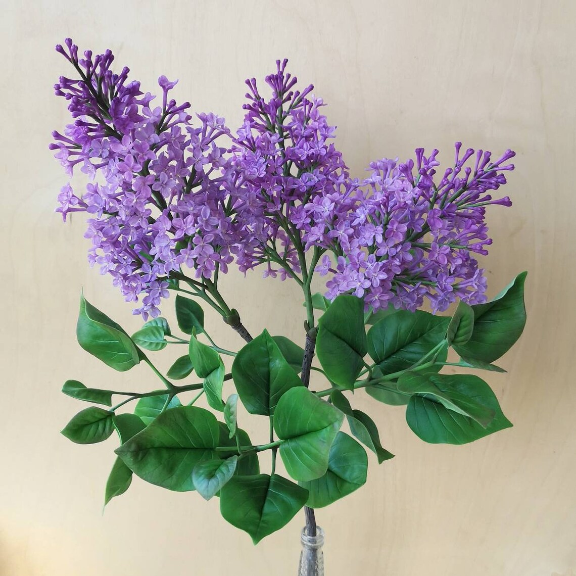 Cold porcelain Lilac bush/Real touch flowers/Polymer Clay Etsy