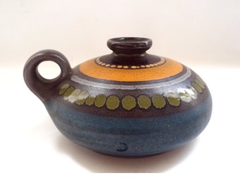 Ceramic Jar KMK Vase with handle Decorative Pitcher Collectible Studio Pottery Vintage KMK Kupferm\u00fchle Pottery Jug