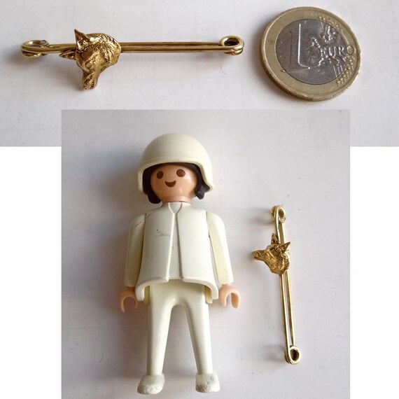 Broche épingle à Jupe Vintage – Laiton Et Bakélite/plastique