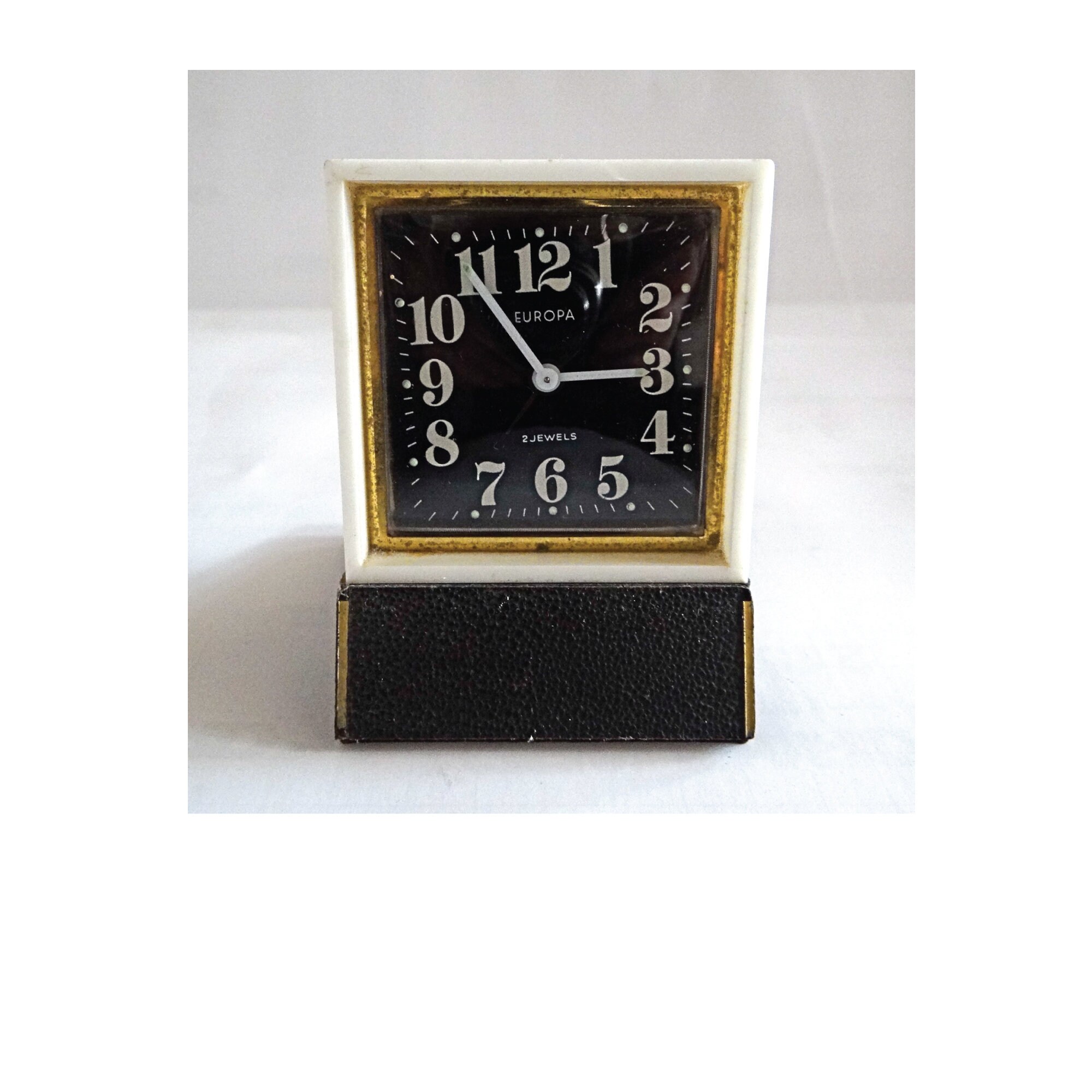 Vintage Réveil de Voyage; Années 50; Réveil Matin Marque Europa; de Collection; Décoration Vintage;