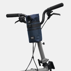 Bolsa para manillar azul marino / Portabotellas para bicicleta para ciclistas urbanos / Bolsa de bicicleta de nailon impermeable / Seúl
