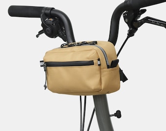 Hangang Robe Pouch Camel / Fahrrad, Radsport /Lenkertasche, Satteltasche, handgefertigt in Seoul, Korea