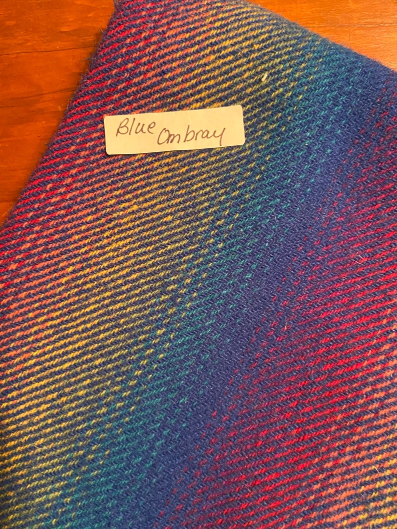 Blue Ombre/' Fat Quarter Wool Fabric