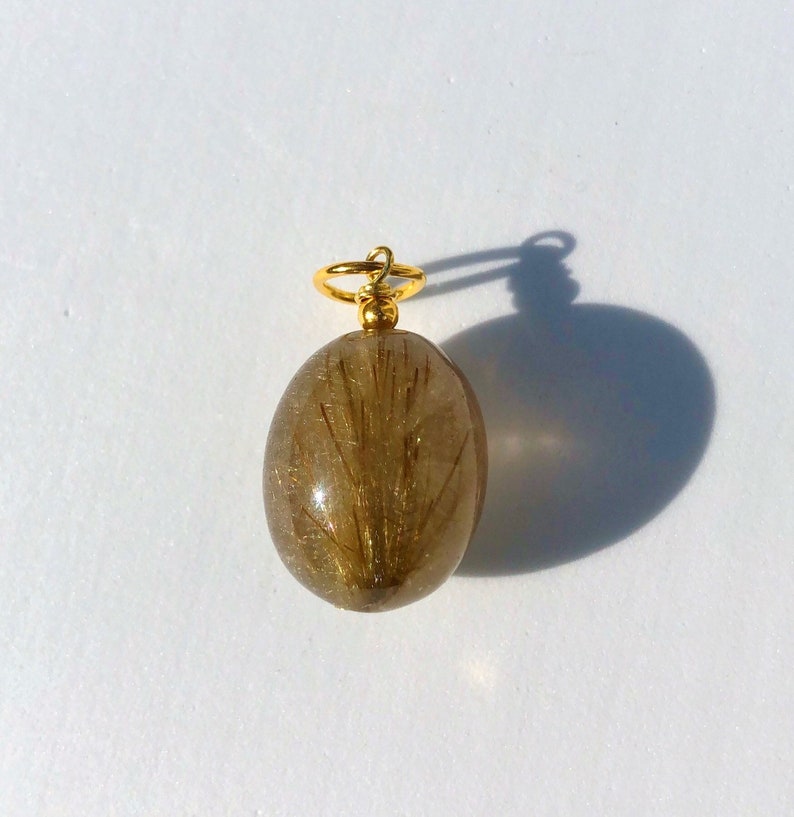 Smokey Rutile quartz gold Choker.
