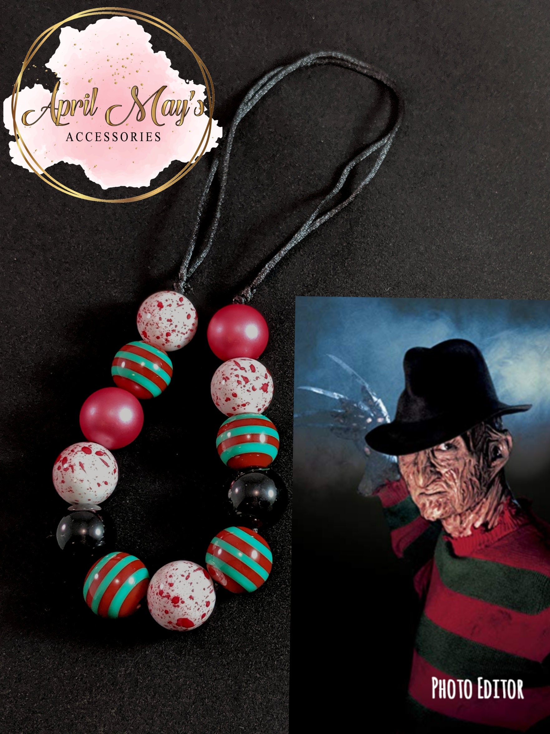 Freddy Kreuger Inspired Earrings