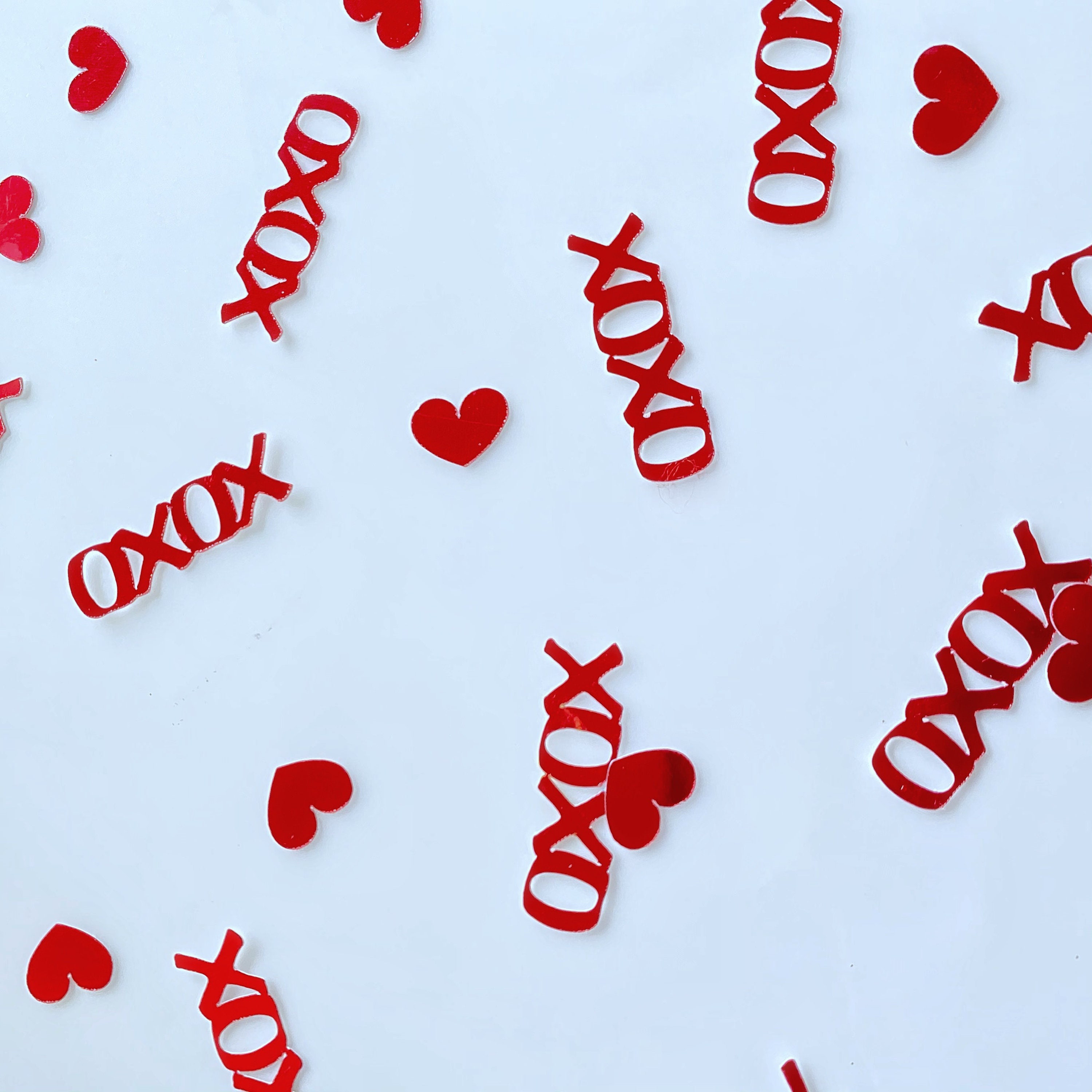 Valentine's Day Confetti Heart Confetti XO Confetti Etsy