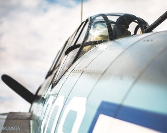 Aviation Print Photo | Airplane Print Photo | Blue Wall Decor | Military Decor | Historical Decor | Transportation Art | Masculine Decor