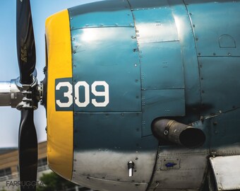 Aviation Print Photo | Airplane Print Photo | Blue Wall Decor | Military Decor | Historical Decor | Transportation Art | Masculine Decor