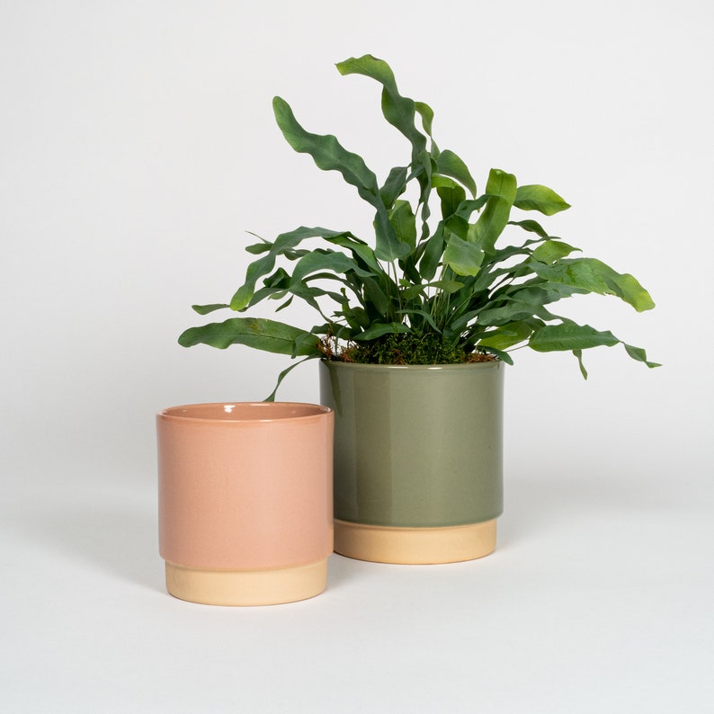 Sage Green Ceramic Plant Pot Etsy UK