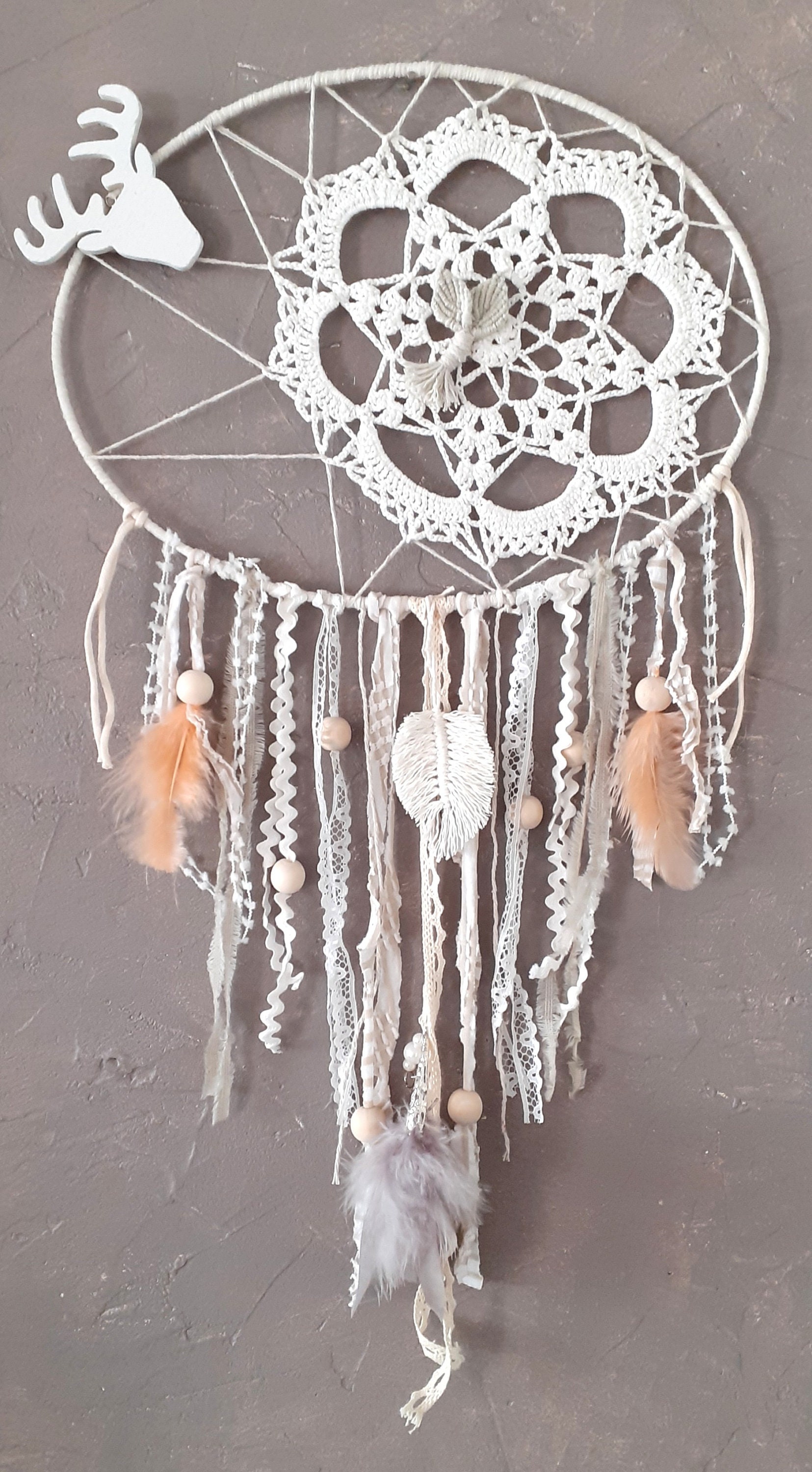 Attrape Rêves - Dreamcatcher Attrapeur de Deco Murale Suspension Capteur Rêves