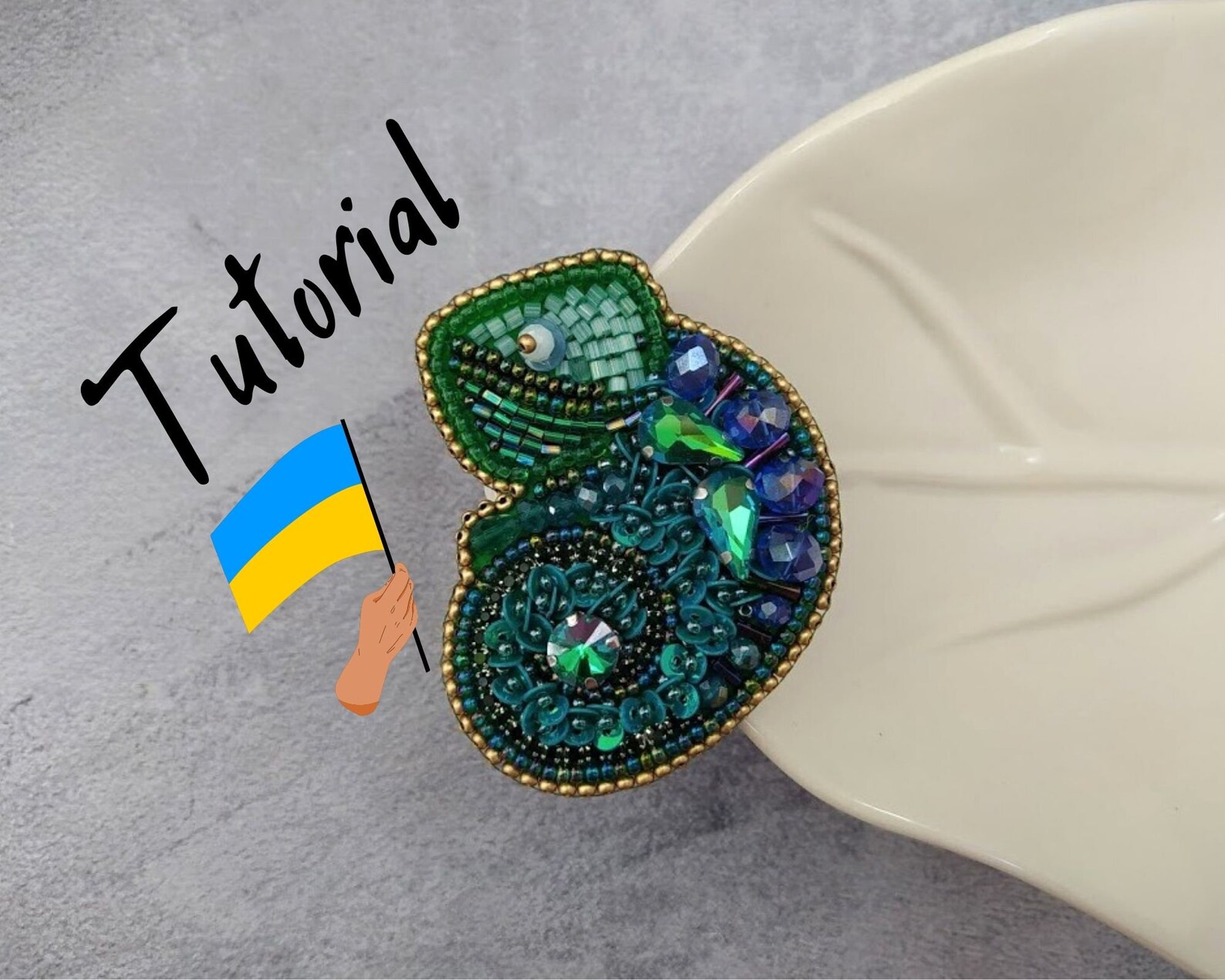 Beading Pattern Tutorial Brooch DIY Brooch Beaded Etsy