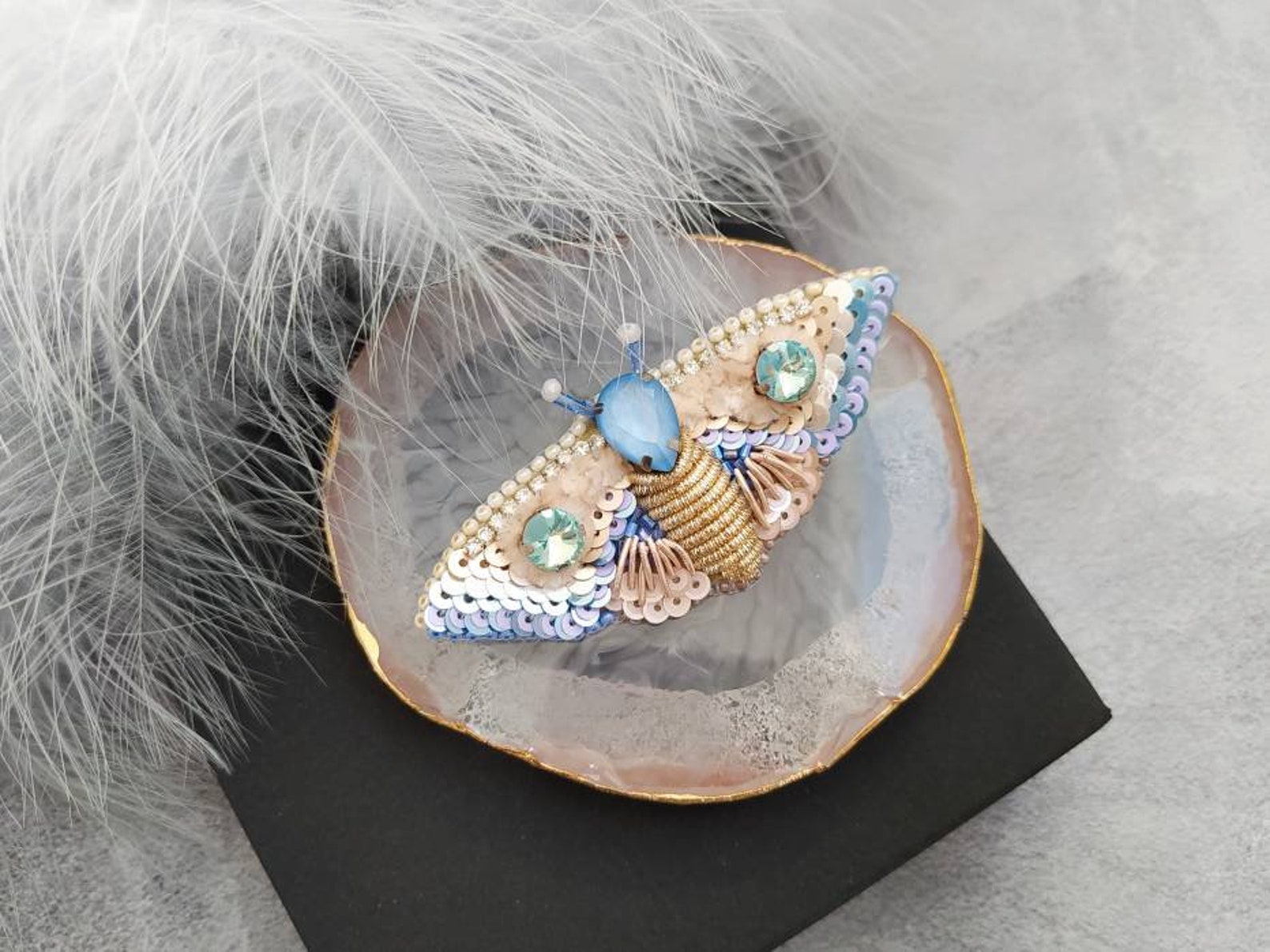 Beaded Butterfly Brooch Pin Moth Brooch Pin Beetle Brooch Etsy