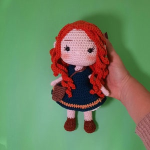 Merida, Disney Prinzessin Amigurumi Puppe