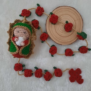 Rosary Our Lady of Guadalupe (red)