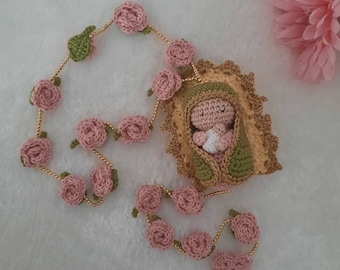 Rosary Our Lady of Guadalupe (pink)