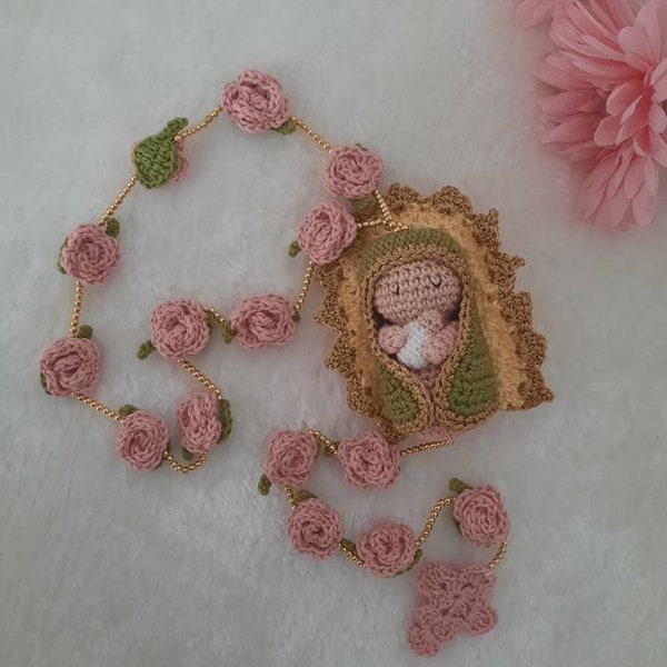 Rosary Our Lady of Guadalupe (pink)