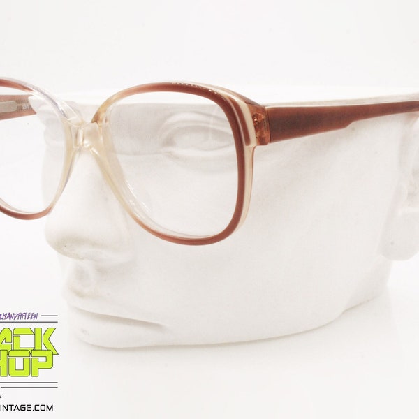 MARCOLIN mod. 184-P9, Vintage eyeglass frame "elephant" logo brown, New Old Stock 1970s