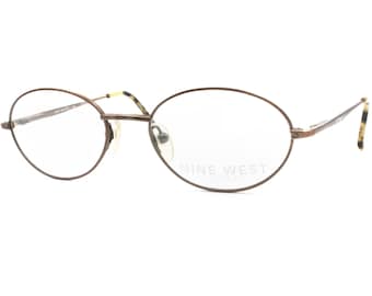 NINE WEST mod. 7ws oval frame eyewear Fleet Arm System // deadstock glasses late 1990s