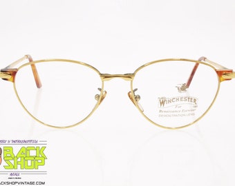 WINCHESTER mod. OLD STYLE Y/10 02, Vintage eyeglass frame made in Italy, New Old Stock 1990s