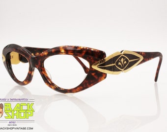 FLORENCE DESIGN Linea Pitti mod. 496 Vintage ubercool sunglasses frame, Massive women's glasses frame, New Old Stock