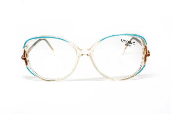 80s UNGARO Paris made in France frame in clear ce… - image 2