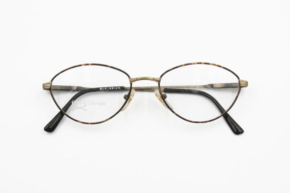 OTTIS DESIGN, Italian 1990s eyeglass frame Golden… - image 7