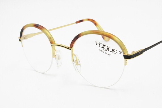 VOGUE mod. ELY/N Full round eyeglass frame with b… - image 2