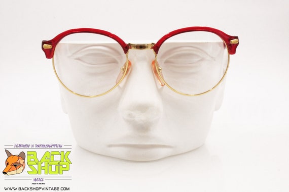 Red Round pantos & Golden eyeglass frame women, V… - image 2