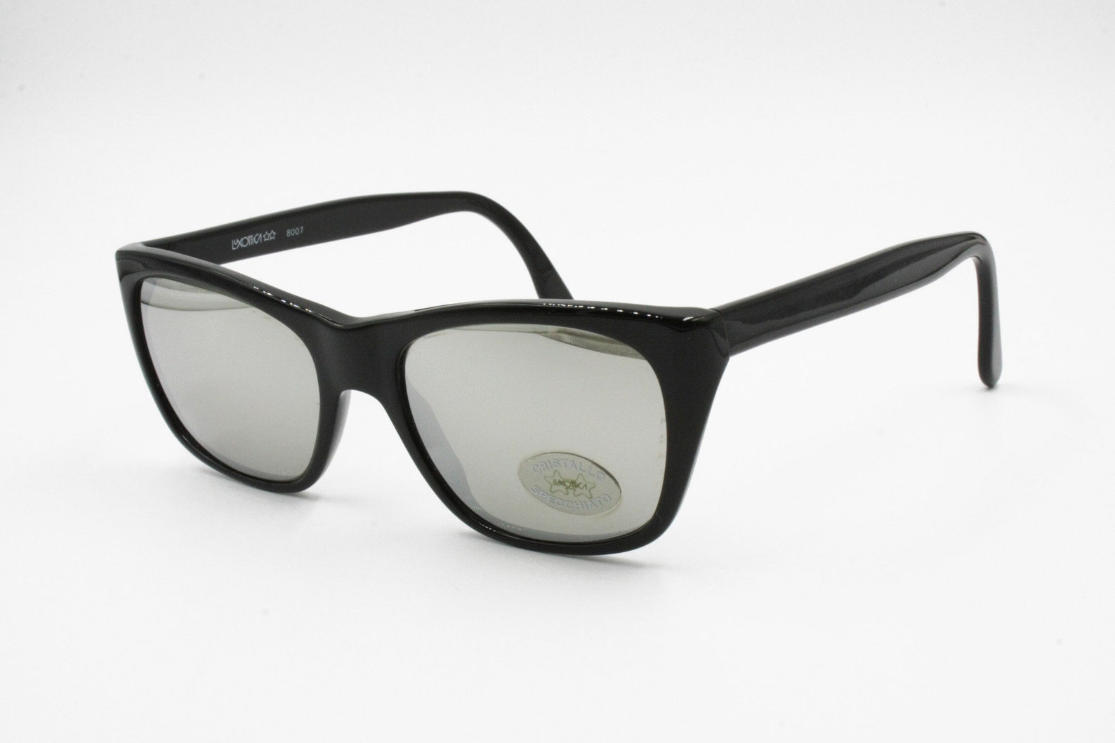 Luxottica Vintage Sunglasses Mod. 8007 Black Acetate and Etsy