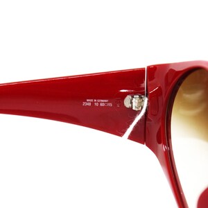 Vintage 80s Deadstock Christian Dior sunglasses mod. 2348 SPACE AGE project , rare and never been worn red & orange tones acetate image 9